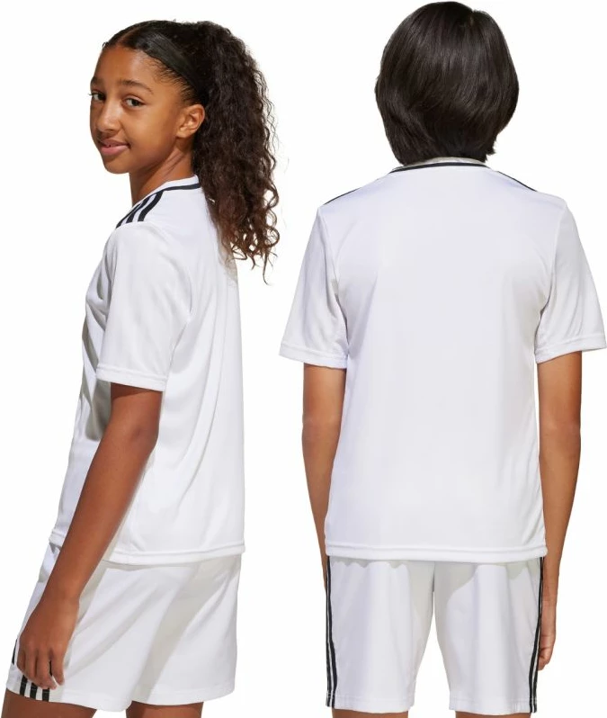 Fanellë futbolli për fëmijë adidas, e bardhë