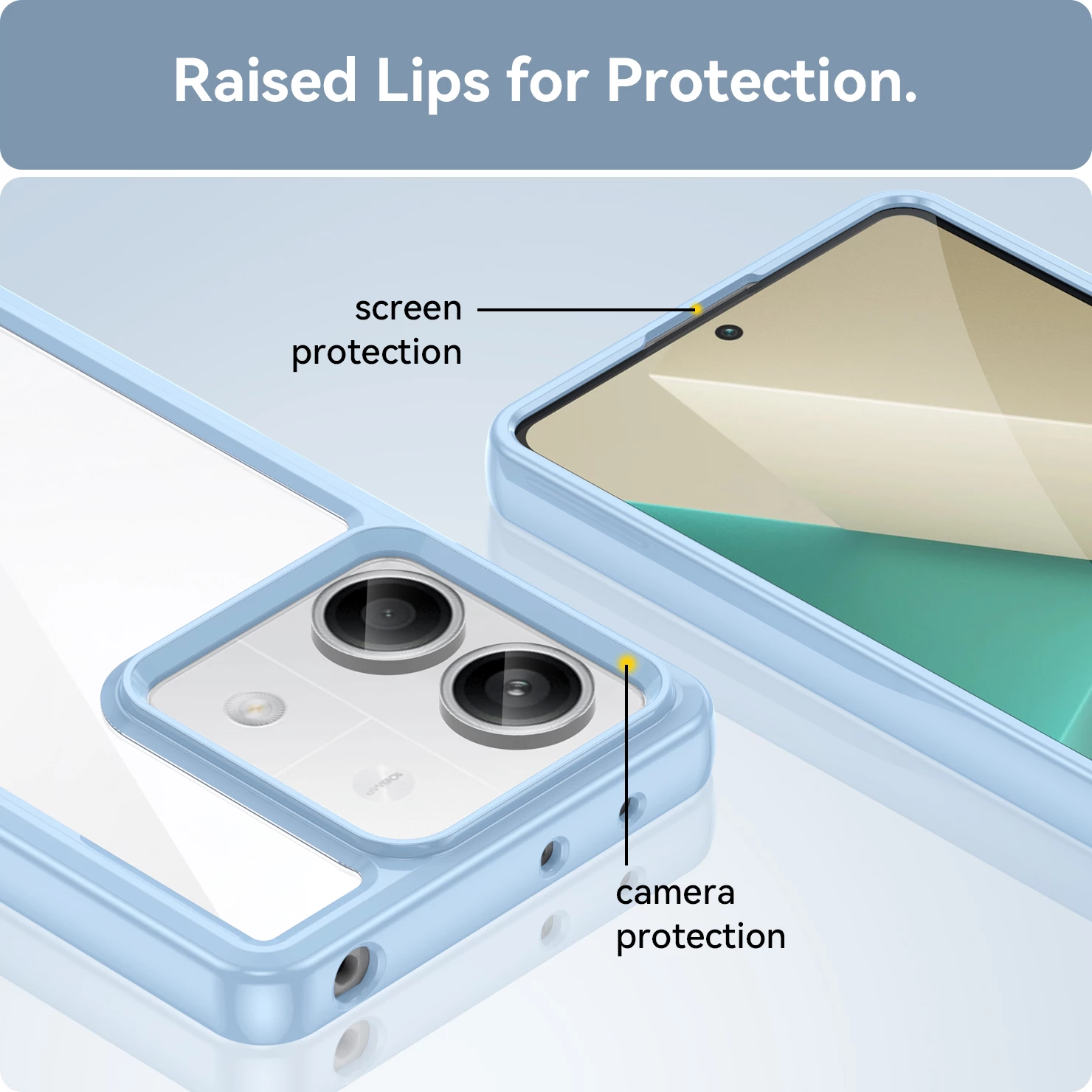 Mbështjellës Hurtel Outer Space Case për Xiaomi Redmi Note 13 5G, kaltër