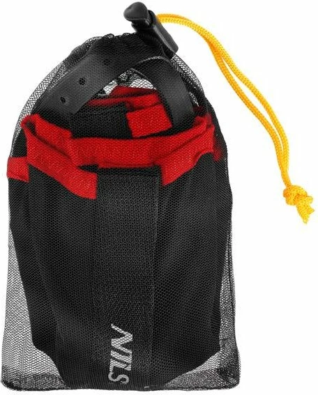 Mbrojtëse këmbësh për trail running Nils Camp NC17113, madhësi universale, e zezë-kuqe