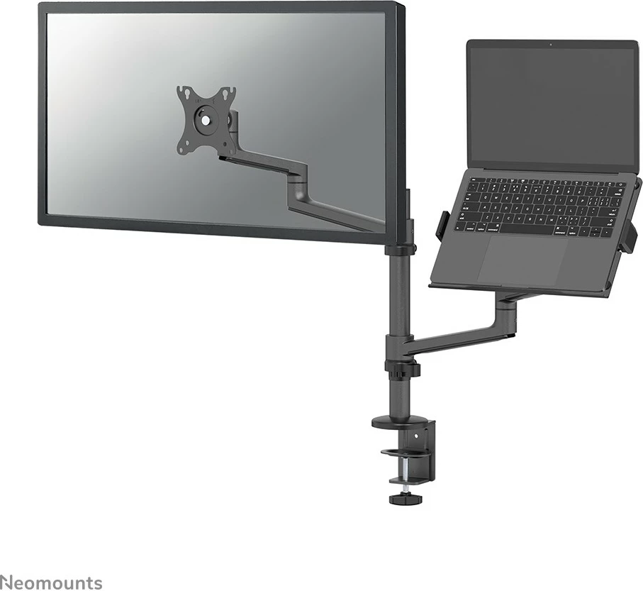 Krah tavoline Neomounts DS20-425BL2 për monitor dhe laptop, 27 inç, rregullim i lartësisë, i zi