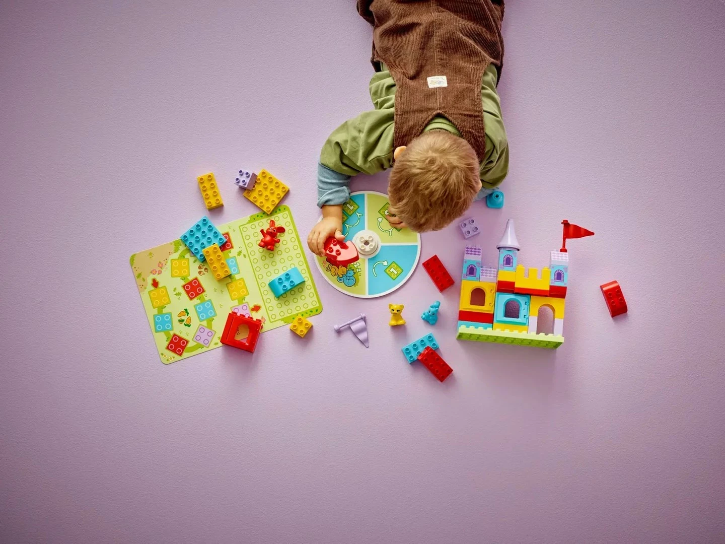 Set lodrash LEGO DUPLO Hopsy's Castle Game, 47 pjesë, shumëngjyrëshe