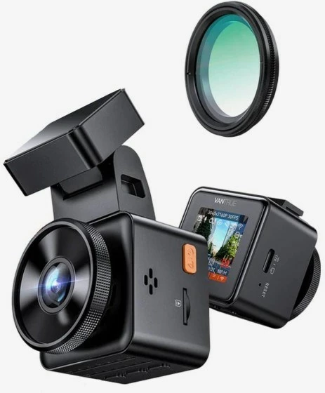 Video regjistrues rruge Vantrue E1 PRO 4K HDR Starvis 2, me GPS, Wi-Fi, i zi