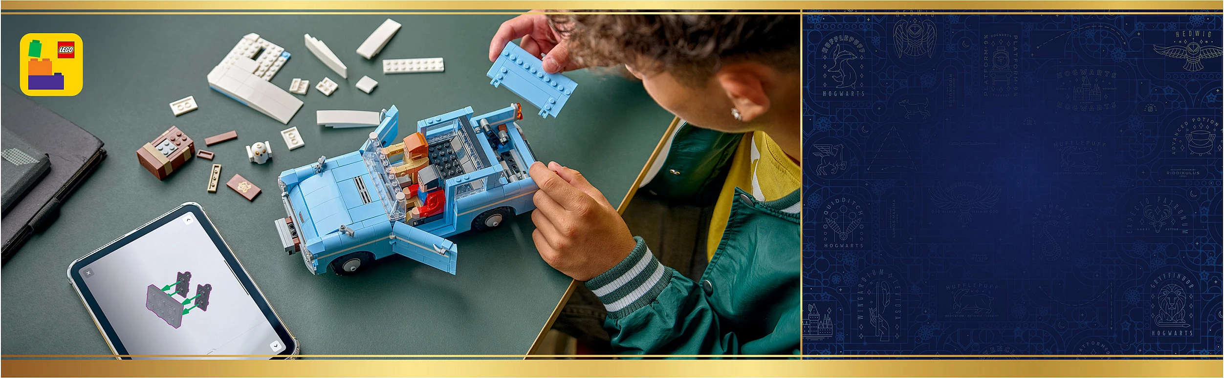 Set ndërtimi LEGO Harry Potter 76470, Enchanted Flying Ford Anglia, 868 copë, multikolor