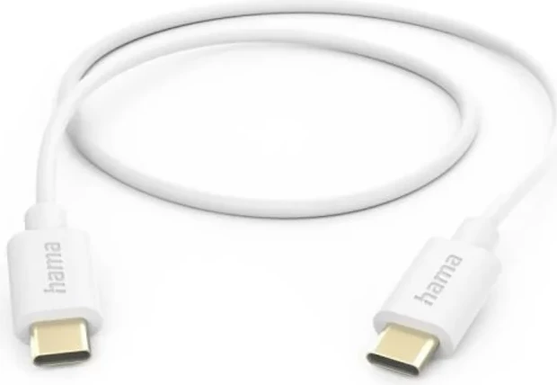 Kabllo Hama USB Type-C - USB Type-C, 1.0 m, e bardhë