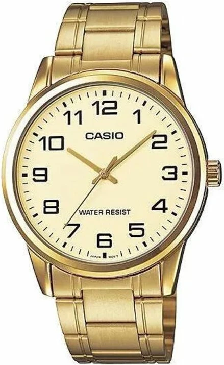 Orë dore për meshkuj Casio, e artë