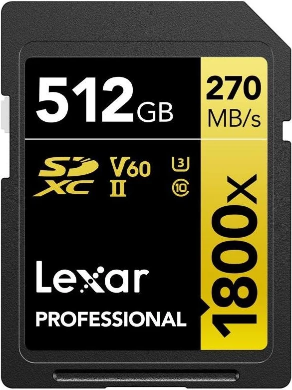 Kartë SDXC Lexar Professional 1800x 512GB, UHS-II U3
