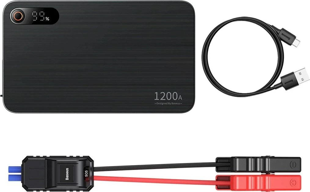 Power bank Baseus Super Energy Pro+ 12000 mAh, jump starter për vetura, e zezë