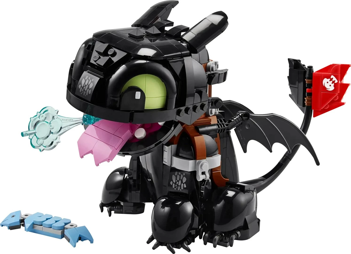 Set LEGO ICONS 10375 How to Train Your Dragon Toothless, për të rritur, i zi