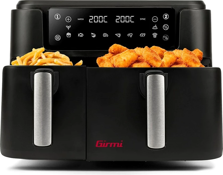 Fritezë me ajër të nxehtë Girmi FG26, e zezë, me prekje, 2400 W