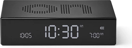Orë me alarm Lexon Flip Premium LR152B, LCD, USB-C, e zezë