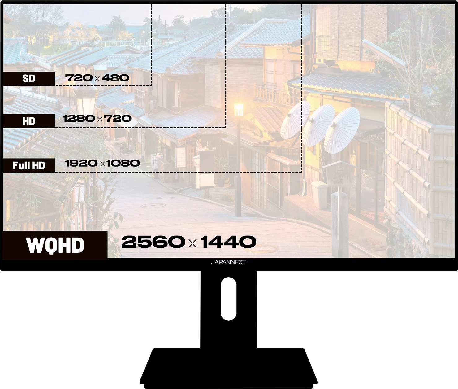 Monitor JAPANNEXT 27" WQHD IPS, 2560x1440, HDR10, FreeSync