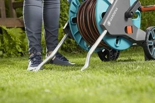 Karrocë për zorrë kopshti Gardena AquaRoll M Easy 18517-20, zorrë 20 m 13 mm, turkez