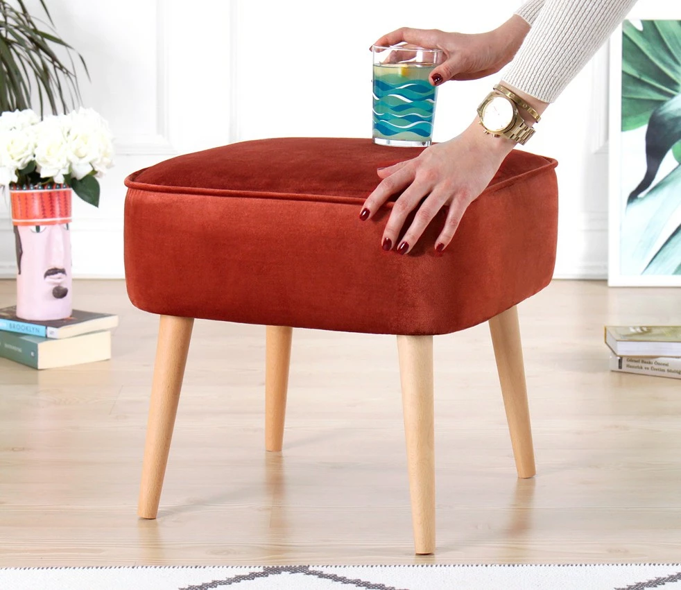 Puf Atelier del Sofa, ngjyrë e kuqe qeramike, Moouv 7082