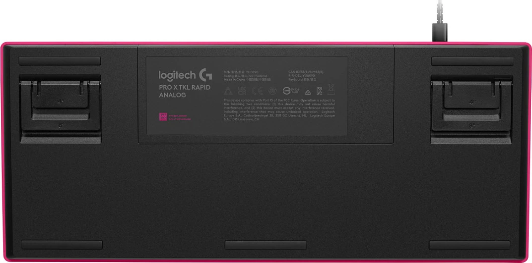 Tastierë Logitech PRO X TKL RAPID, magenta, US layout