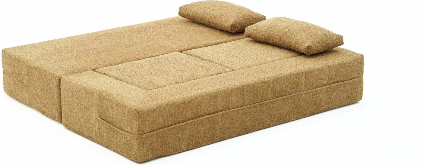 Divan-krevat 2 vendesh, Atelier del Sofa, Pirgos, ngjyrë kafe
