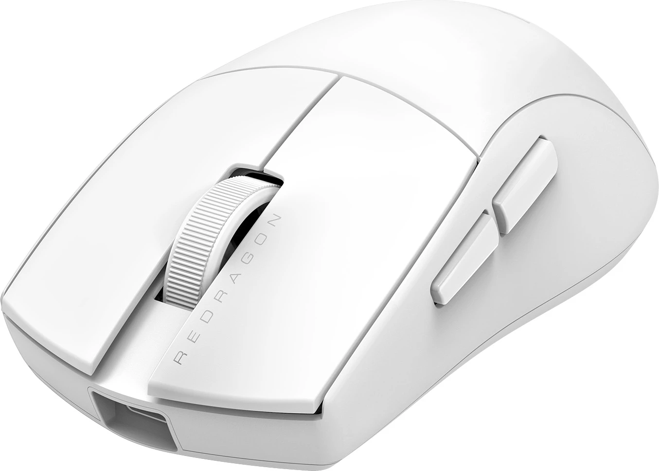 Maus Redragon K1NG Standard M916-STD-1K, 24000 DPI, 49 g, wired/2.4G/BT, e bardhë, me dongël USB