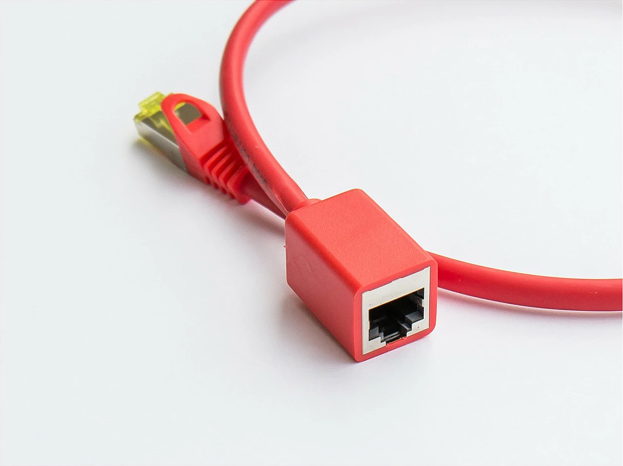 Kabllo rrjeti GoodConnections 8063VR-100R, Cat6, 10 m, S/FTP, RJ45 M/F, e kuqe