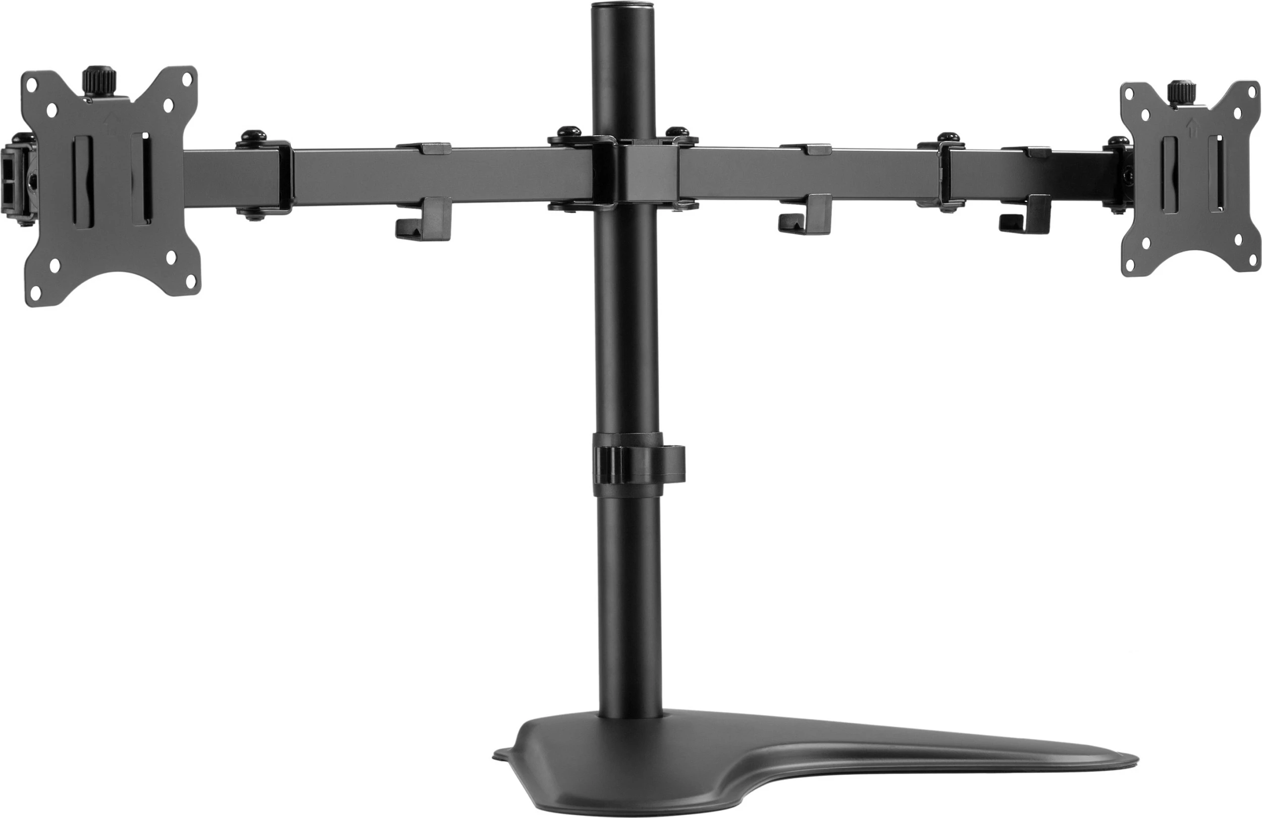 Mbajtëse monitori tavoline EQUIP 17"-32", për 2 monitorë, VESA 75x75/100x100, 8 kg për monitor, e zezë