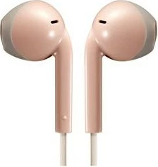 Kufje JVC HA-F19M-PT, me kabllo, retro, mikrofon, gri/rozë