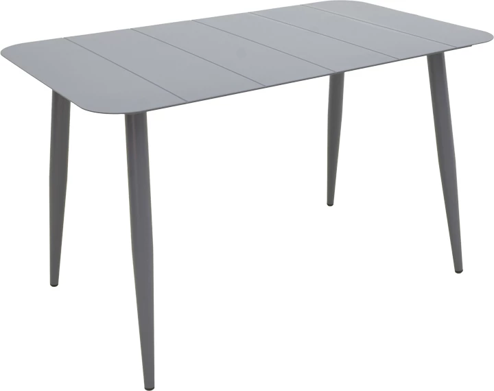 Tavolinë alumini Vista, ngjyrë antraciti, 150x80x72cm