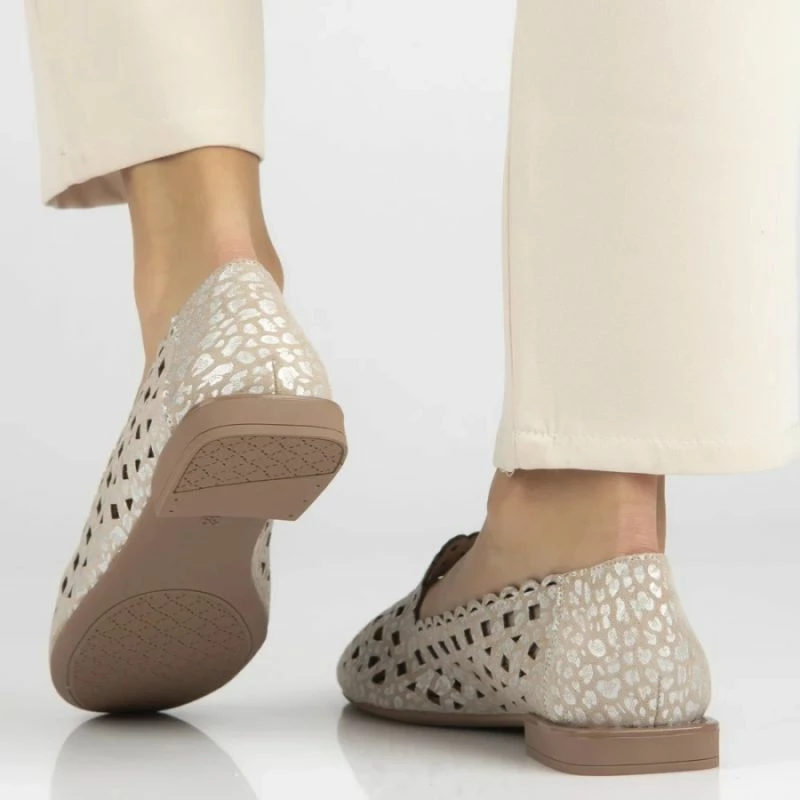 Këpucë të ulëta femra Filippo DP7710, bezhë