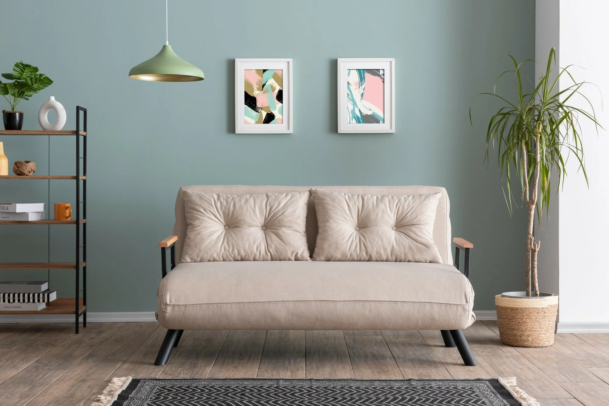 Divan-krevat dy ulës, Atelier del Sofa, Sando v2, krem