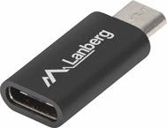 Adapter USB-C në MicroUSB Lanberg AD-UC-UM-01 USB 2.0, i zi