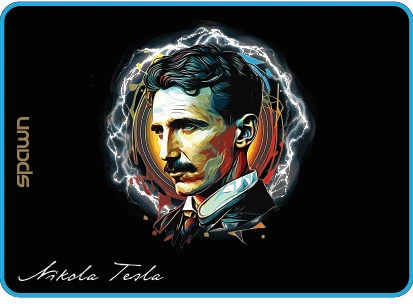 Mauspad Spawn Tesla M 350×250×3 mm, zi/kaltër