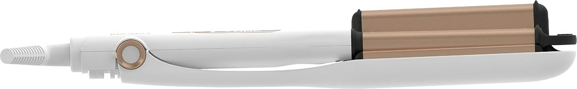 Ondulues flokësh treshe, Concept KT2140, veshje qeramike, 9 nivele temperature, LED, kabllo rrotulluese 1.8 m, me çantë, rozë gold