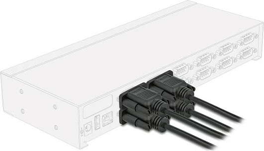 Kabllo seriale DeLOCK RS-232 DB9 femër-femër, 10 m, e zezë