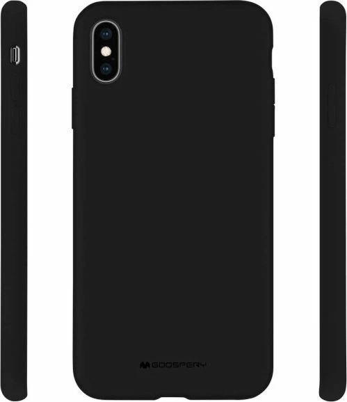Mbështjellës Mercury Goospery për Samsung Galaxy A21 (A215), silikon, i zi