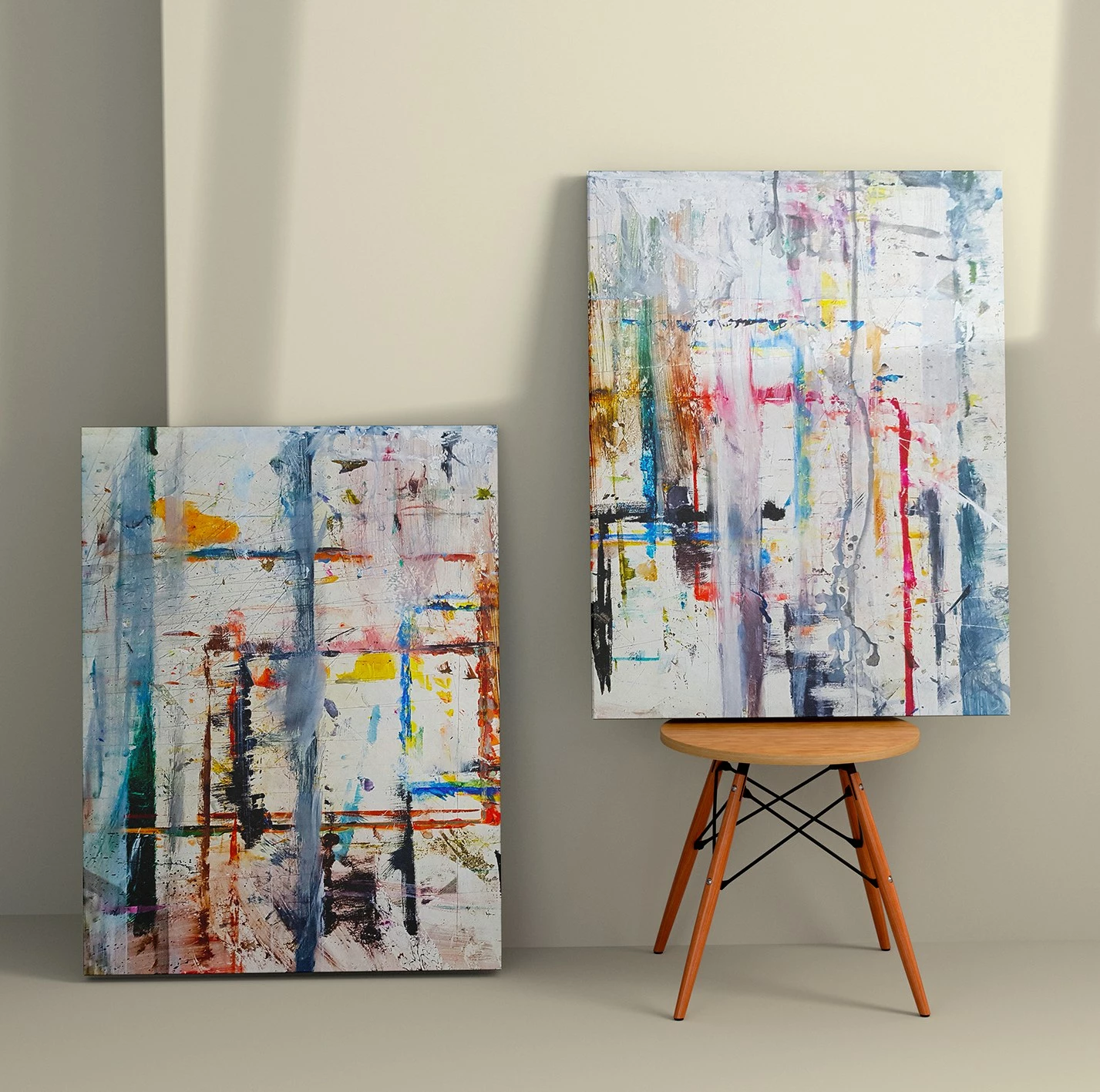 Pikturë dekorative në kanavacë (2 copë), Wallity, 2KNV4241, 50x70cm