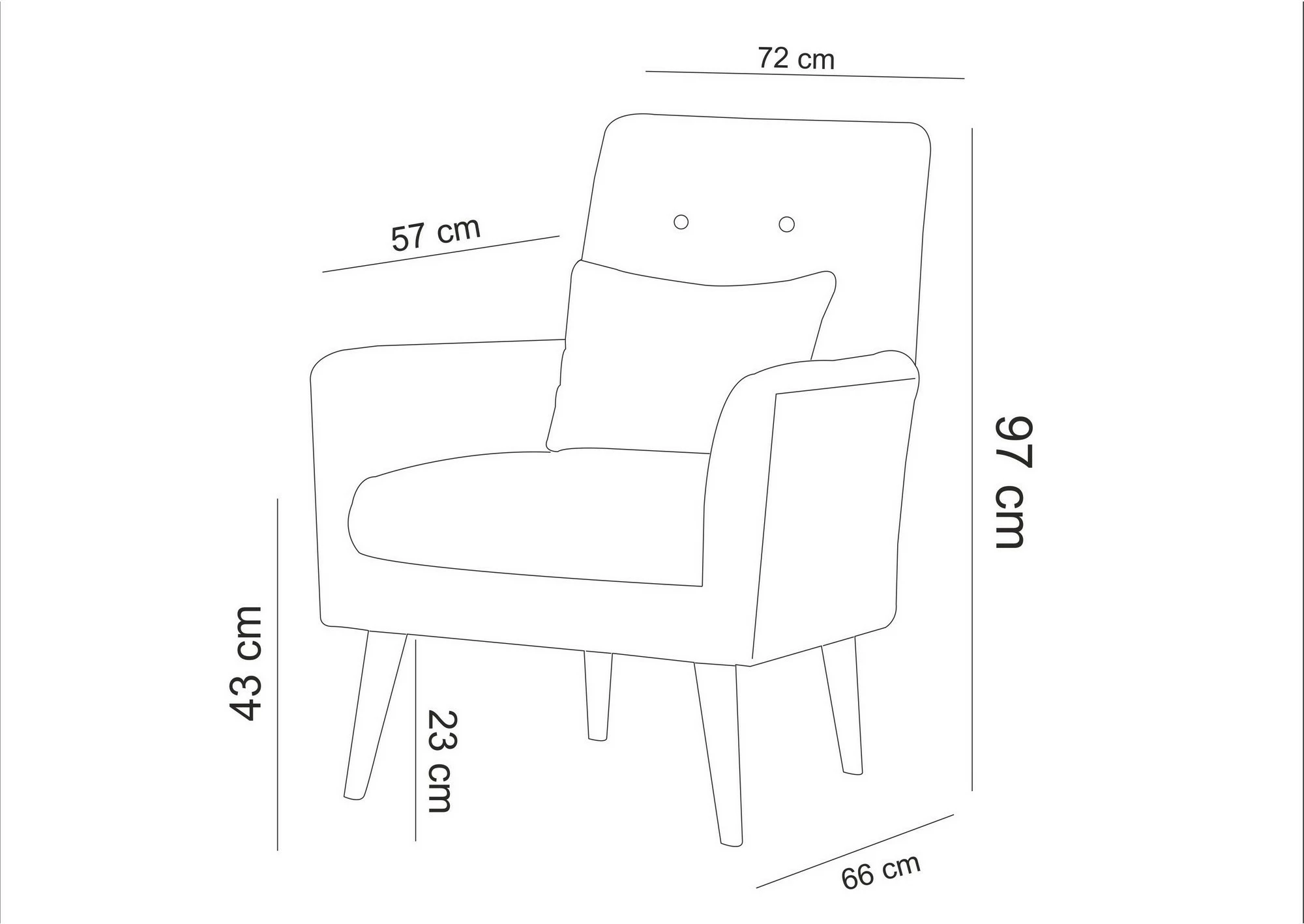 Set divan-krevati dhe karrige, krem, ARİA-TAKIM5-S 1005