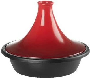 Tajine gatimi, Le Creuset, Cherry, 31 cm, gize e emaluar, kapak stoneware, e kuqe cherry