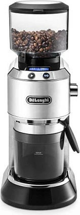 Mulli kafeje DeLonghi Dedica KG521.M, 150W, burr konik, LCD, argjend