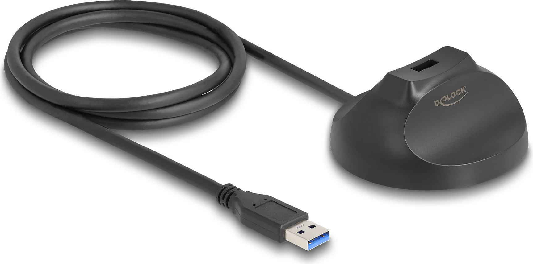 Kabllo docking USB-A DeLOCK 5 Gbps, 1.2 m, bazë magnetike, e zezë