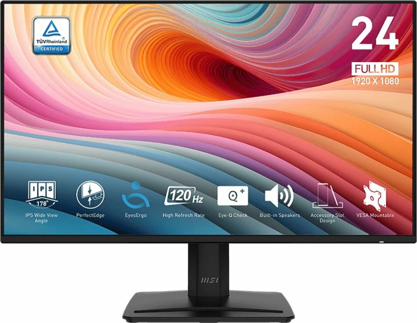 Monitor MSI PRO MP242A E2 23.8" Full HD IPS 120Hz 1ms, HDMI/DP/VGA, i zi