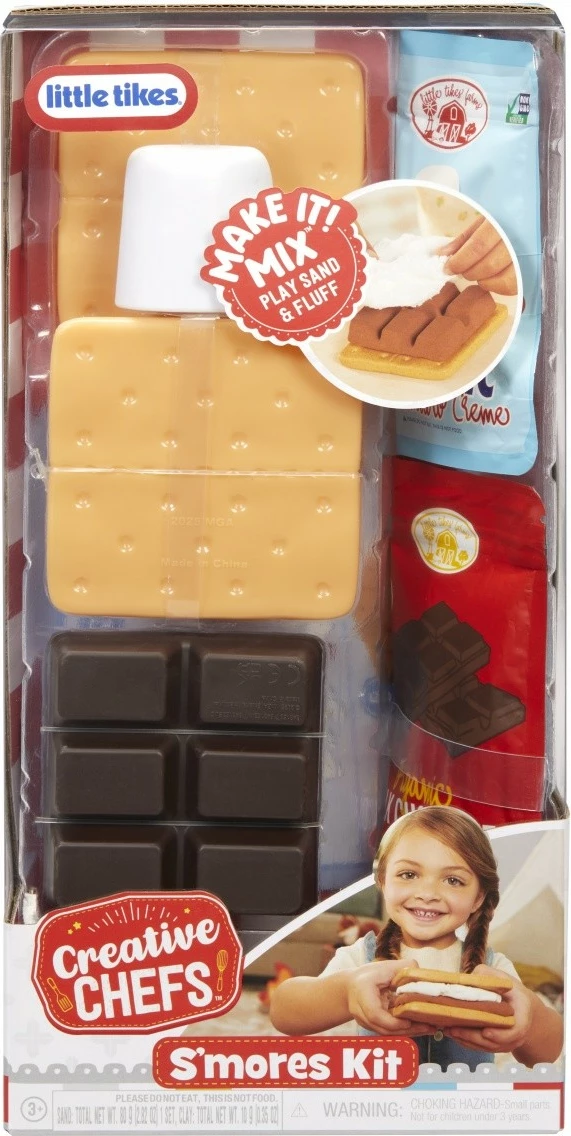 Set lojërash kuzhine, Little Tikes, Creative Chefs S'mores Kit 643163-EUC, për fëmijë 3+, plastikë, multingjyrësh