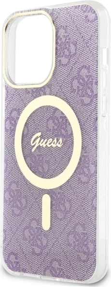Mbështjellës Guess 4G MagSafe për iPhone 14 Pro Max 6.7", vjollcë