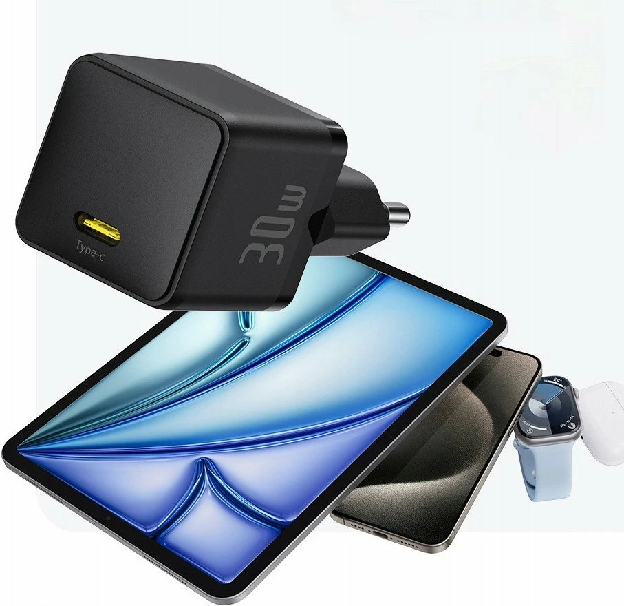 Karikues muri Baseus Palm 30W USB-C EU, i zi, 1 copë