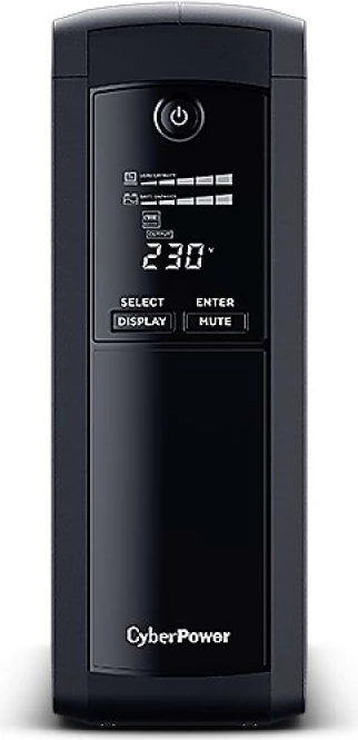 UPS CyberPower VP1600EILCD, LCD, AVR, 2 min backup, e zezë
