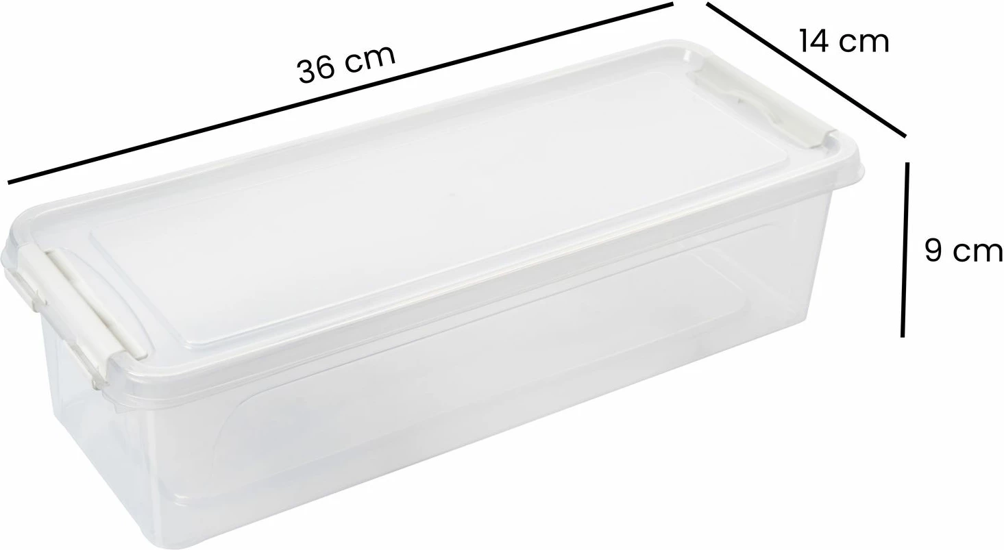 Set kuti plastike për organizim (4 copë), Hermia, 4Lukutu10, transparente