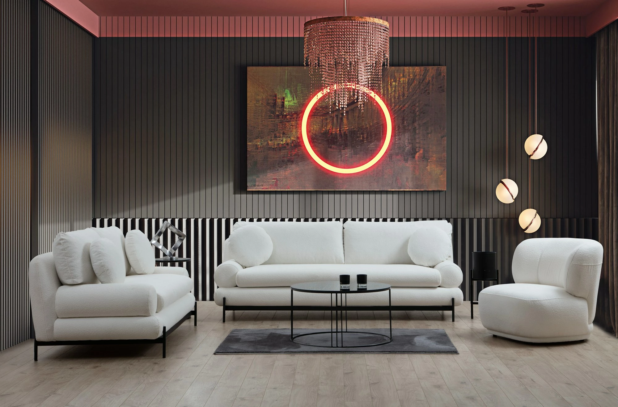Kauç 3-ulës, Atelier del Sofa, Livorno, i bardhë