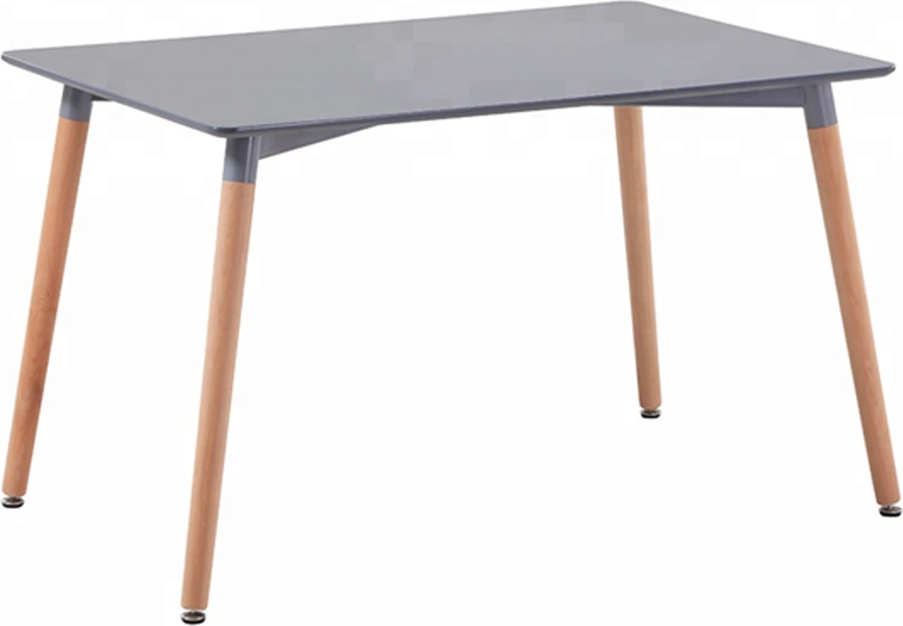 Tavolinë kuzhine, FH8697.10, minimaliste, MDF gri, këmbë ahu, 160x90x74.5 cm