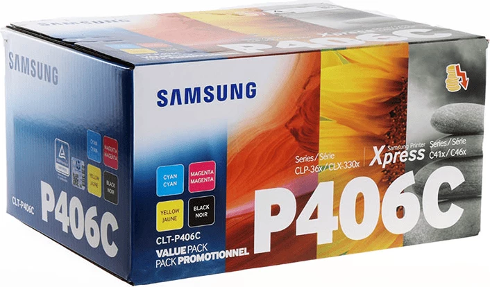Toner Samsung CLT-P406C SU375A multipak set 4-ngjyrësh rendiment 4500 faqe BK/C/M/Y