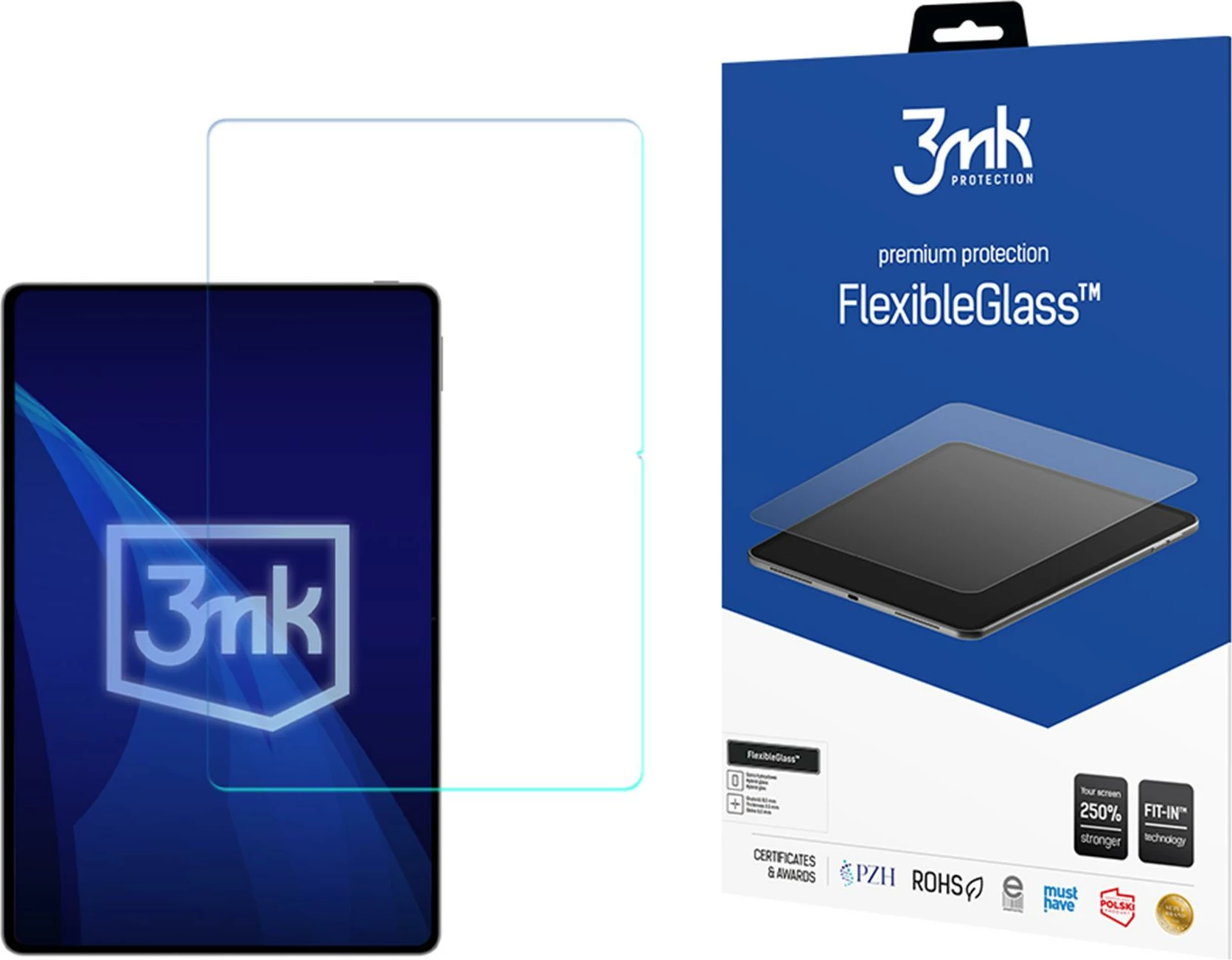 Xham mbrojtës hibrid 3mk FlexibleGlass për Honor MagicPad 4, 7H, antibakterial, set instalimi
