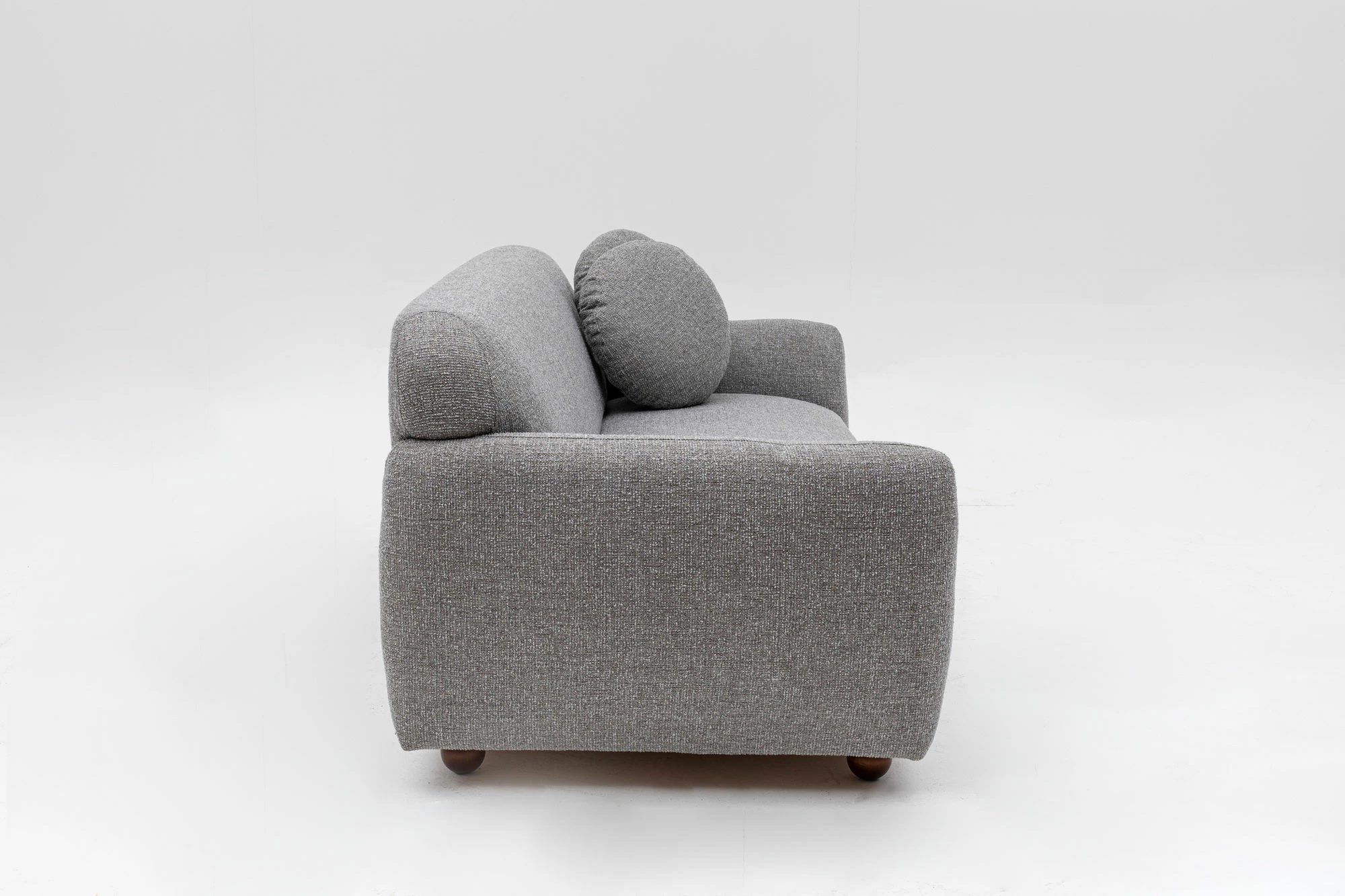 Divan treshe, ngjyrë gri e çelët, Atelier del Sofa, Eddy