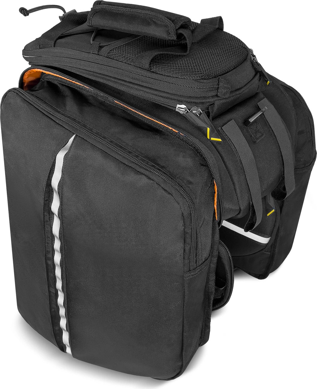 Çantë biçiklete Wozinsky WBB19BK, 35L, me mbulesë shiu, e zezë