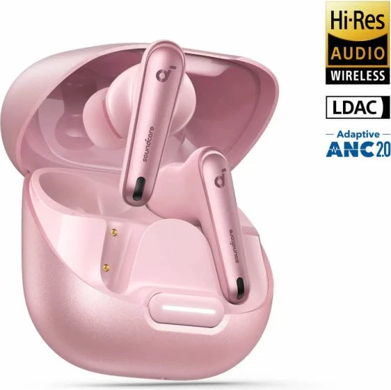Kufje ANKER Soundcore Liberty 4 NC, Bluetooth 5.3, ANC 2.0, Hi-Res LDAC, 10/50 orë, rozë