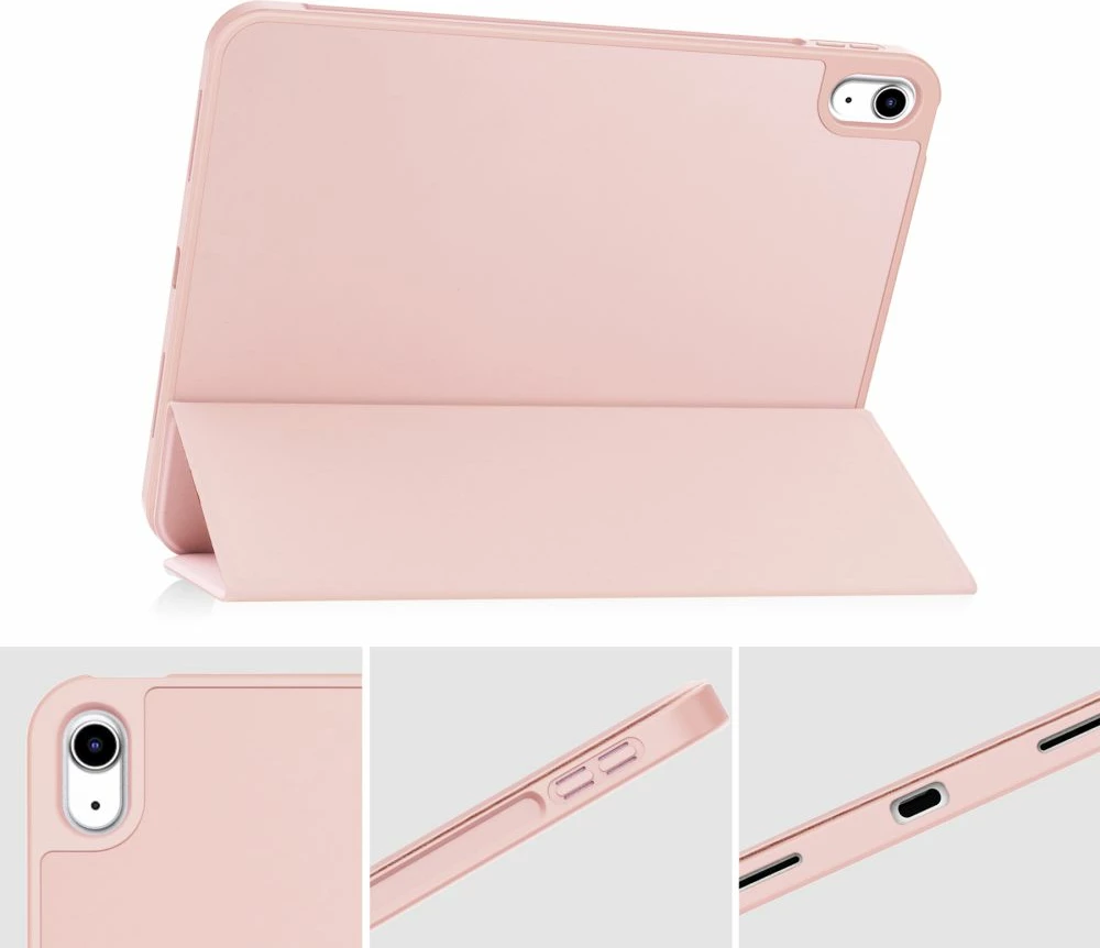 Mbështjellës Tech-Protect SC Pen për iPad 10.9" (2022), silikon, rozë e çelur